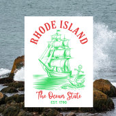 Rhode Island Travel Nautical Ocean State Est. 1790 ポストカード