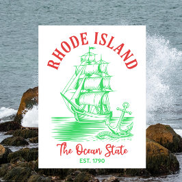 Rhode Island Travel Nautical Ocean State Est. 1790 ポストカード