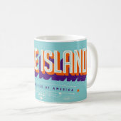 Rhode Island USA  Retro Postcard Mug コーヒーマグカップ (正面右)