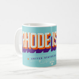 Rhode Island USA  Retro Postcard Mug コーヒーマグカップ