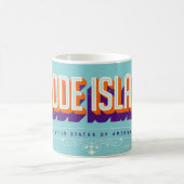Rhode Island USA  Retro Postcard Mug コーヒーマグカップ (中央)