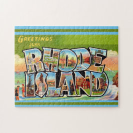  Rhode Island Vintage Postcard 11x14 ジグソーパズル