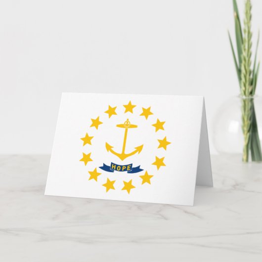 Rhode Islander Flag, Flag of Rhode Island カード (正面)