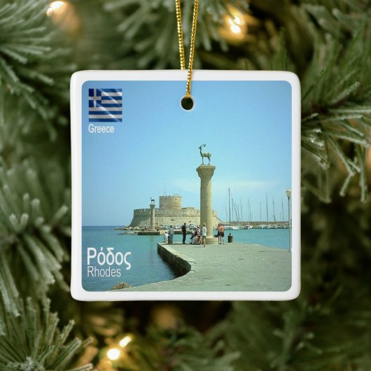 RHODES、ギリシャ、 セラミックオーナメント (ツリー)