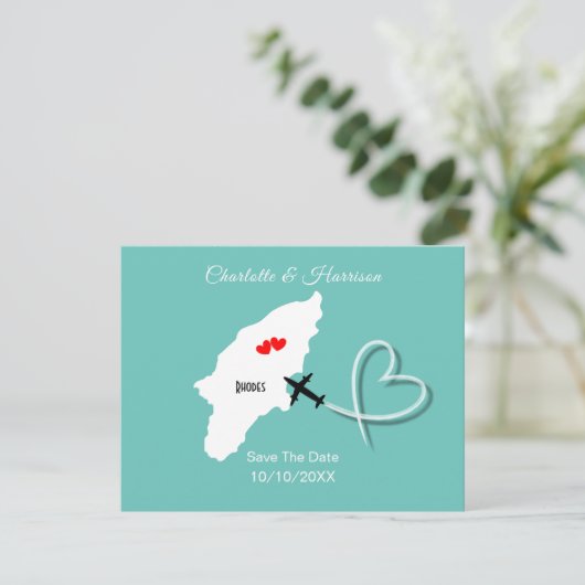 Rhodes Greekの結婚目的地の日付を保存 セーブザデート (スタンド正面)