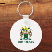 Rhodesia Coat Of Arms Zimbabwe Funny South Africa  キーホルダー (正面)
