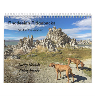 Rhodesian Ridgebackのカレンダー2019年の行く場所 カレンダー