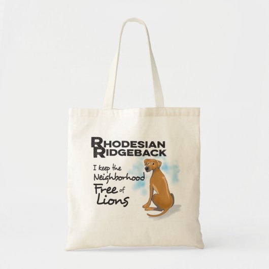 Rhodesian Ridgebackのトートバック トートバッグ (正面)