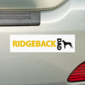 Rhodesian Ridgebackのパパ バンパーステッカー (車上)