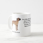 Rhodesian Ridgebackのマグ-イメージおよびモチーフの… コーヒーマグカップ (正面左)