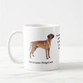 Rhodesian Ridgebackのマグ-イメージおよびモチーフの… コーヒーマグカップ (左)
