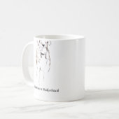 Rhodesian Ridgebackのマグ コーヒーマグカップ (正面左)