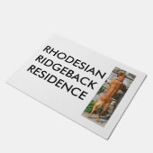 rhodesian ridgebackの地位 ドアマット (アングル)
