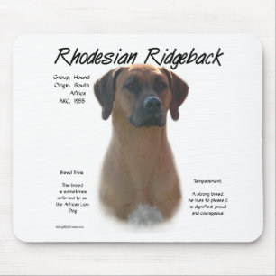 Rhodesian Ridgebackの歴史のデザイン マウスパッド