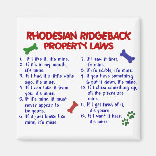 RHODESIAN RIDGEBACKの特性の法律2 マグネット