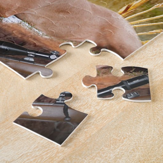 Rhodesian Ridgebackの狩り ジグソーパズル (側面)