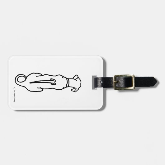 Rhodesian Ridgebackの荷物のラベル ラゲッジタグ (正面横)