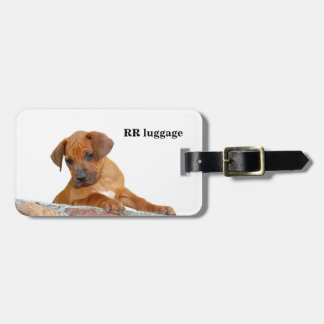 Rhodesian Ridgebackの荷物のラベル ラゲッジタグ
