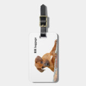 Rhodesian Ridgebackの荷物のラベル ラゲッジタグ (正面縦)