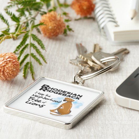 Rhodesian Ridgebackのkeychain キーホルダー (側面)