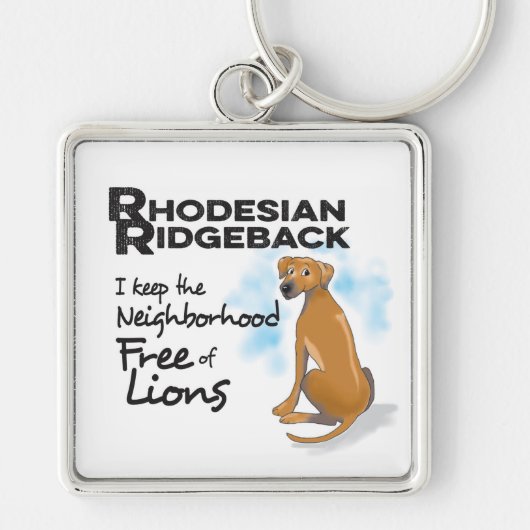 Rhodesian Ridgebackのkeychain キーホルダー (正面)