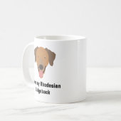 Rhodesian Ridgeback犬のコーヒー・マグ-犬のマグ コーヒーマグカップ (正面左)