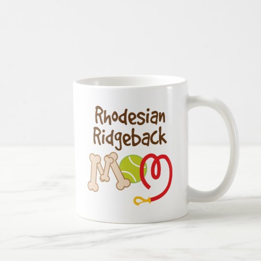 Rhodesian Ridgeback犬の品種お母さんのギフト コーヒーマグカップ (右)