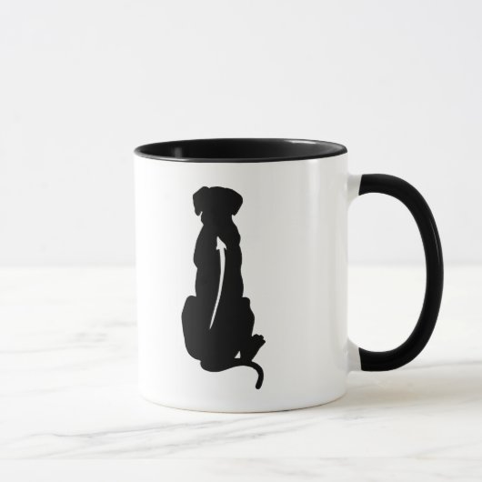 Rhodesian Ridgeback犬の品種脊柱 マグカップ (右)