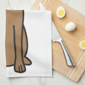 Rhodesian Ridgeback犬の漫画 キッチンタオル (四つ折り)