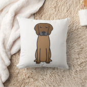 Rhodesian Ridgeback犬の漫画 クッション (ブランケット)