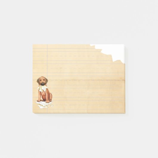 Rhodesian Ridgeback食べ My Homework Post-It Notes ポストイット (正面)