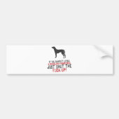 Rhodesian Ridgeback バンパーステッカー (正面)