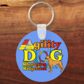 Rhodesian_Ridgeback_Agility キーホルダー (正面)