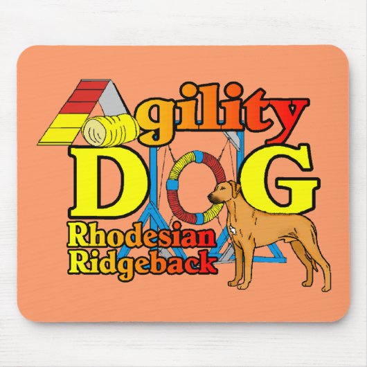Rhodesian_Ridgeback_Agility マウスパッド (正面)