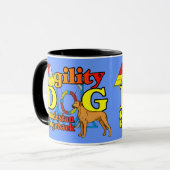 Rhodesian_Ridgeback_Agility マグカップ (正面左)