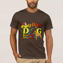 Rhodesian_Ridgeback_Agility Tシャツ