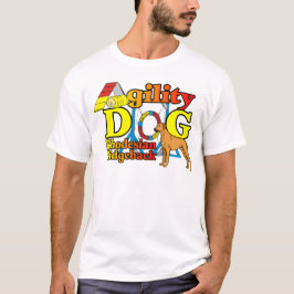 Rhodesian_Ridgeback_Agility Tシャツ