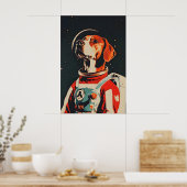 Rhodesian Ridgeback Astronaut Poster, Rhodesian ポスター (キッチン)