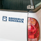 RHODESIAN RIDGEBACK_Blue バンパーステッカー (トラック上)
