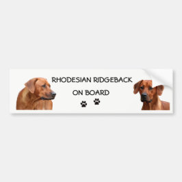 Rhodesian Ridgeback bumpersticker バンパーステッカー