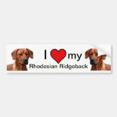 Rhodesian Ridgeback bumpersticker バンパーステッカー (正面)