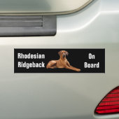 Rhodesian Ridgeback bumpersticker バンパーステッカー (車上)