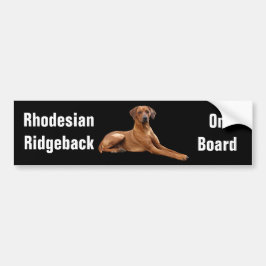 Rhodesian Ridgeback bumpersticker バンパーステッカー