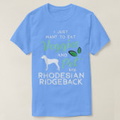 Rhodesian Ridgeback Dog Cigar lover owner Birthday Tシャツ (デザイン正面)