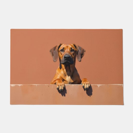Rhodesian Ridgeback Doormat Art ドアマット (正面)