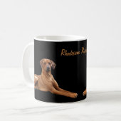 Rhodesian Ridgeback Koffie Mok コーヒーマグカップ (正面左)