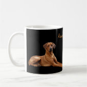 Rhodesian Ridgeback Koffie Mok コーヒーマグカップ (左)