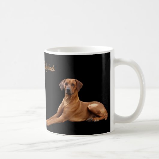 Rhodesian Ridgeback Koffie Mok コーヒーマグカップ (右)