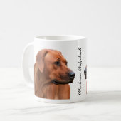 Rhodesian Ridgeback Koffie Mok コーヒーマグカップ (正面左)