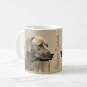 Rhodesian Ridgeback Koffie Mok コーヒーマグカップ (正面左)